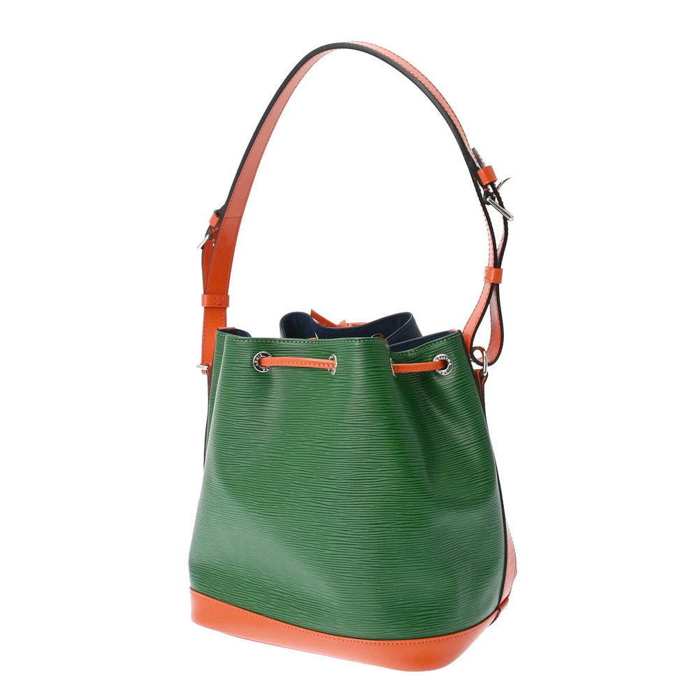 Louis Vuitton Noe Shoulder Green Bag Blue Epi Tricolor Orange Leather
